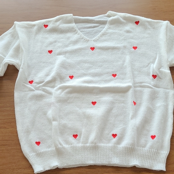unbranded Sweaters - New in package.   Embroidered heart sweater.   Size XXL.  PTP is 24.